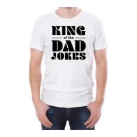 king of the dad jokes mens white t shirt s