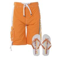 Kiholo swim shorts in orange - Tokyo Laundry