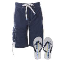 kiholo swim shorts in dark blue tokyo laundry