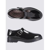 kids leather freshfeet t bar school shoes