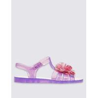 kids pom jelly sandals