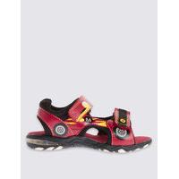 kids riptape sandals with flashing lights