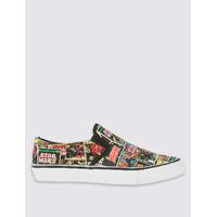 kids star wars slip on trainers