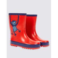 Kids\' Monkey Wellington Boots