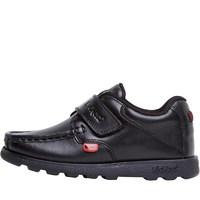 kickers infant boys fragma strap leather shoes black