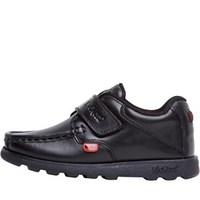 Kickers Infant Boys Fragma Strap Leather Shoes Black