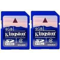 Kingston (4GB) SDHC Media Card (Class 4) Twin Pack