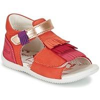 kickers bihilana girlss childrens sandals in orange