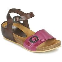 kickers bombom girlss childrens sandals in brown