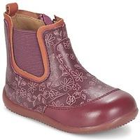 kickers bigor girlss childrens mid boots in red