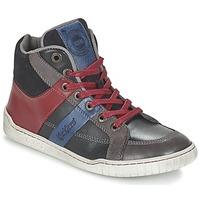 kickers wincut boyss childrens shoes high top trainers in black