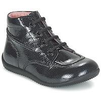 kickers billista boyss childrens mid boots in black