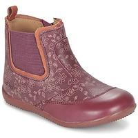 kickers bigor girlss childrens mid boots in red