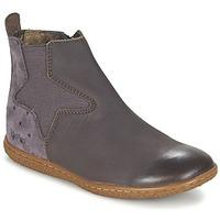 kickers vermillon girlss childrens mid boots in purple