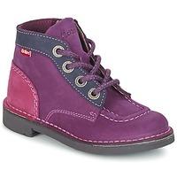 Kickers KICK COLZ girls\'s Children\'s Mid Boots in purple