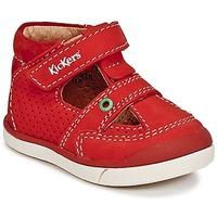 kickers goodspeed boyss childrens sandals in red