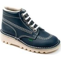 kickers chi lace up ankle boot boyss boots in blue
