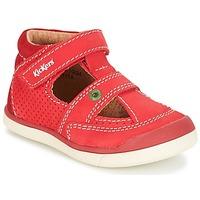 kickers goodspeed boyss childrens sandals in red