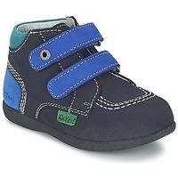 kickers babyscratch boyss childrens mid boots in blue