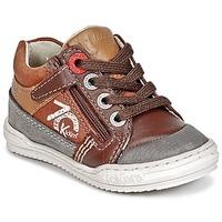 kickers jinjang boyss childrens shoes trainers in brown