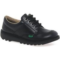 Kickers Lo Girls Junior School Shoes girls\'s Children\'s Shoes (Trainers) in black