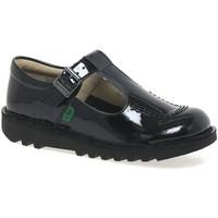 Kickers Kick T Patent Leather Girls Junior School Shoes girls\'s Children\'s Shoes (Pumps / Ballerinas) in black