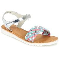 kickers brazil girlss childrens sandals in silver