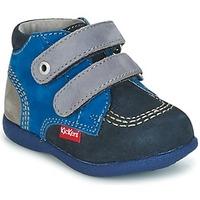 kickers babyscratch boyss childrens mid boots in blue