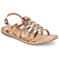 kickers dixmillion girlss childrens sandals in gold