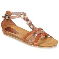 kickers bomtardes girlss childrens sandals in brown