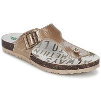 kickers ditik girlss childrens flip flops sandals in brown