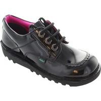 kickers kick lo f girlss childrens casual shoes in black