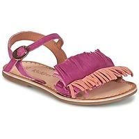 kickers dixfroufrou kid girlss childrens sandals in pink