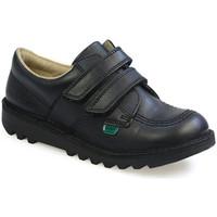 Kickers Juniors Kick Lo Velcro Black/Black boys\'s Children\'s Casual Shoes in black