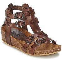 kickers bomdia girlss childrens sandals in brown