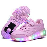 Kid Boy Girl Roller Shoes / Ultra-light Single Wheel Skating LED Light Shoes / Athletic / Casual LED Shoes