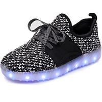 Kids Boy\'s Gril\'s LED Light Up Shoes Luminous Shoe Tulle Spring Summer Fall Winter Outdoor Athletic Casual Walking LED Low HeelBlushing