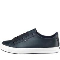 Kickers Mens Tovni Leather Lacer Trainers Blue/White