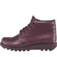 kickers mens kick high leather boots reddark red