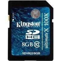 kingston secure digital high capacity sdhc ultimate x 8gb 100x memory  ...