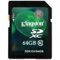 kingston 64gb sdxc flash card class 10