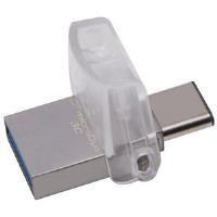 Kingston Datatraveler Microduo 3c (16gb) Flash Drive Usb 3.0/3.1 + Type C Flash Drive