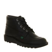 kickers kick hi m black leather