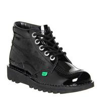 Kickers Kick Hi (g) BLACK PATENT