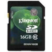 Kingston 16GB SDHC Class 10 Flash Card