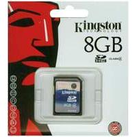 kingston secure digital high capacity sdhc 8gb memory card class 4