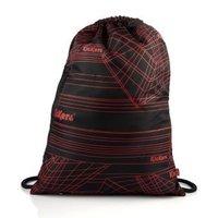 Kickers Geometric Black And Red Drawstring Bag