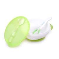 Kidsme Suction Bowl Set with Spoon (Lime Green)