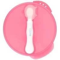 Kidsme Suction Bowl Set with Spoon (Pink)