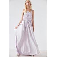 Kimchi Blue Coralina Cupro Asymmetrical Maxi Dress, LILAC